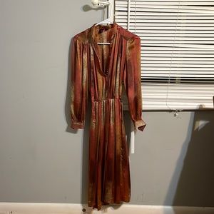 Vintage multi-colored midi dress